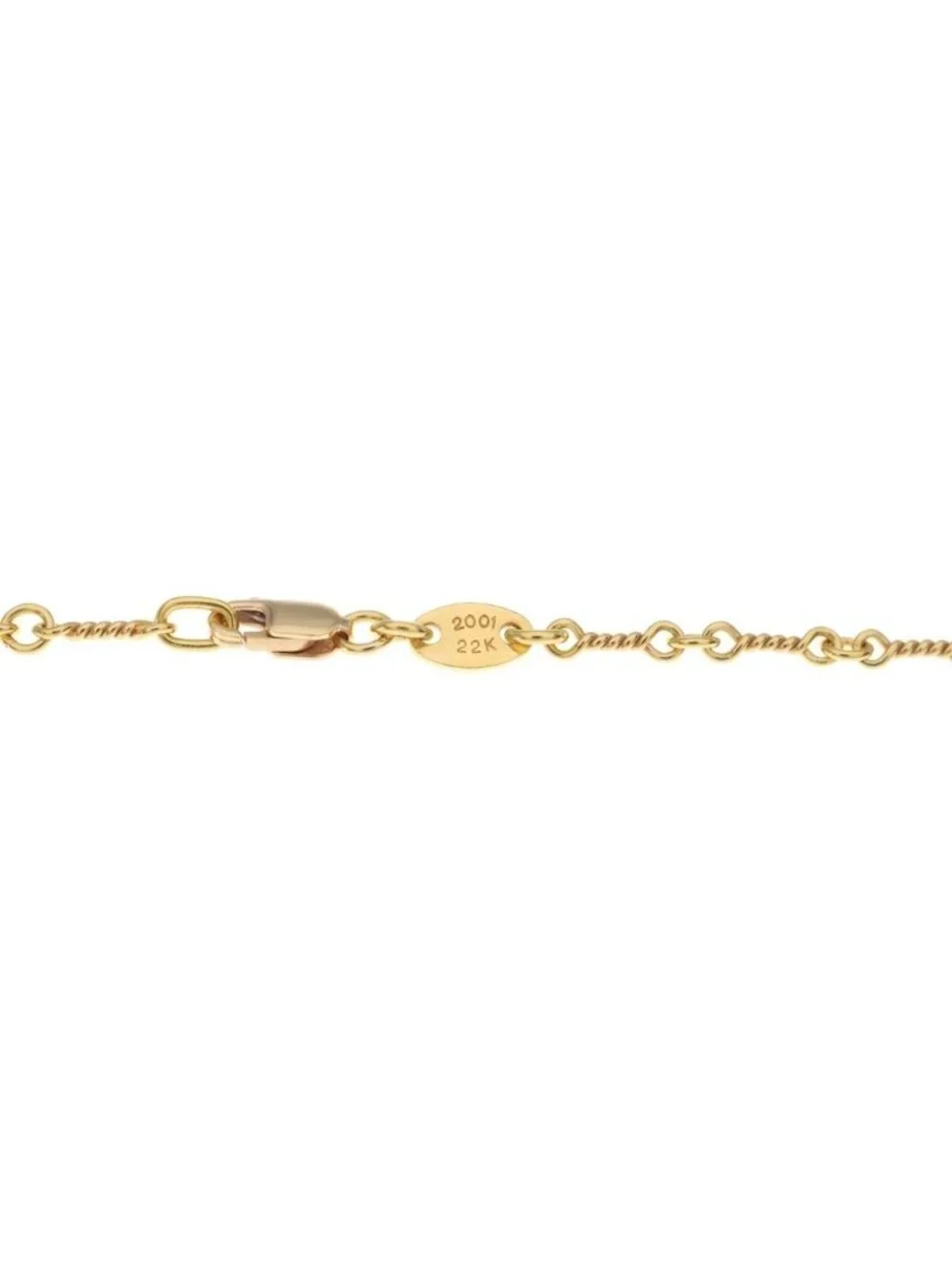 Chrome Hearts 22K Neckchain Twist Chain Necklace Gold